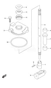 Outboard DF 140A drawing Shift Rod