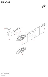 05003F-240001 (2022) 50hp E01 E11-Gen. Export 1-and 2 (DF50AT  DF50AT  DF50ATH  DF50ATH) DF50A drawing FUEL HOSE (E03,E11)