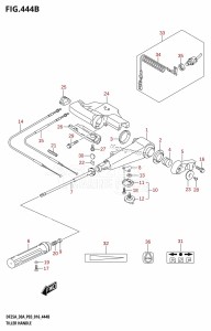 DF30A From 03003F-610001 (P03)  2016 drawing TILLER HANDLE (DF25ATH:P03)