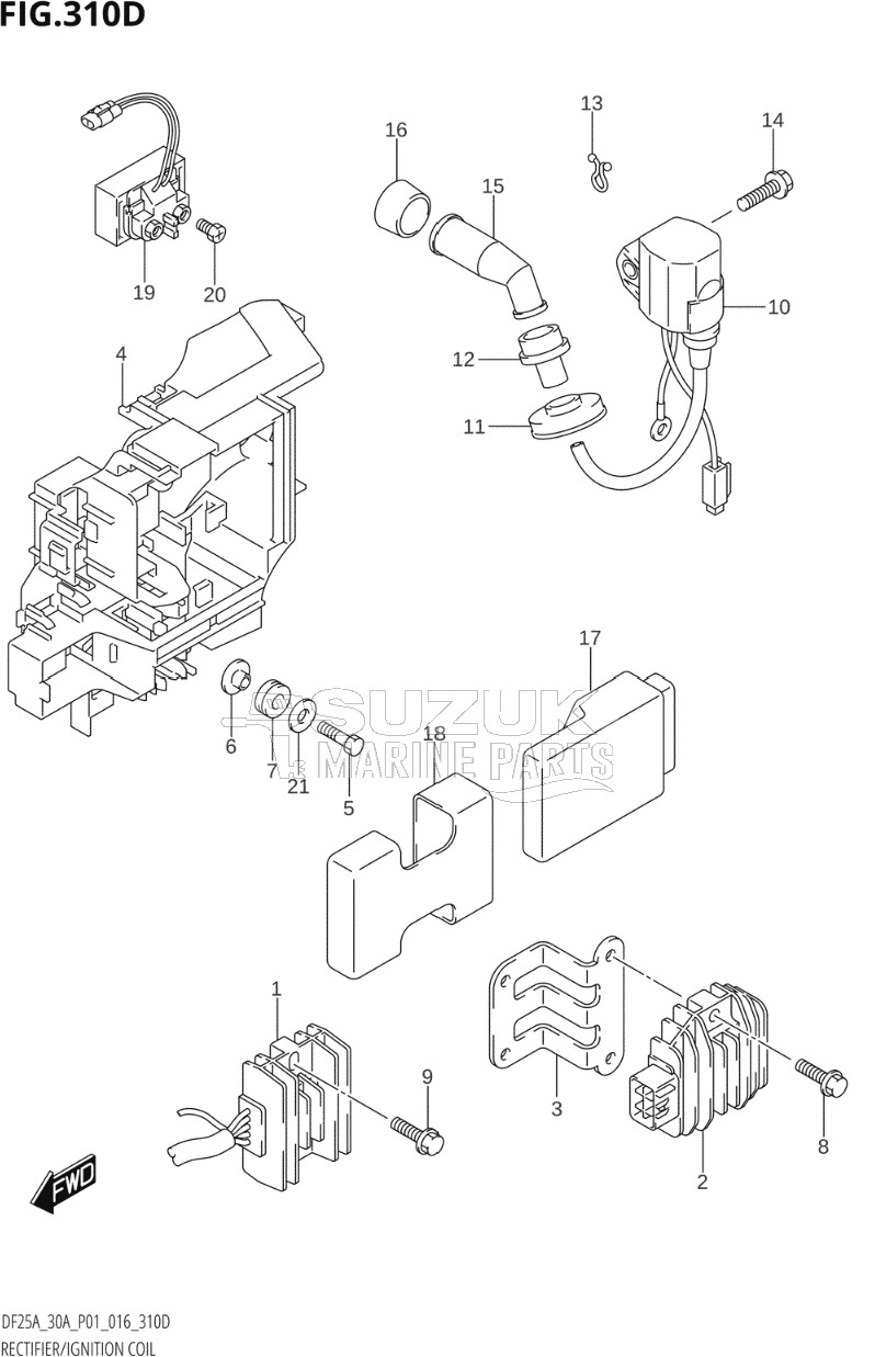 RECTIFIER / IGNITION COIL (DF25ATH:P01)