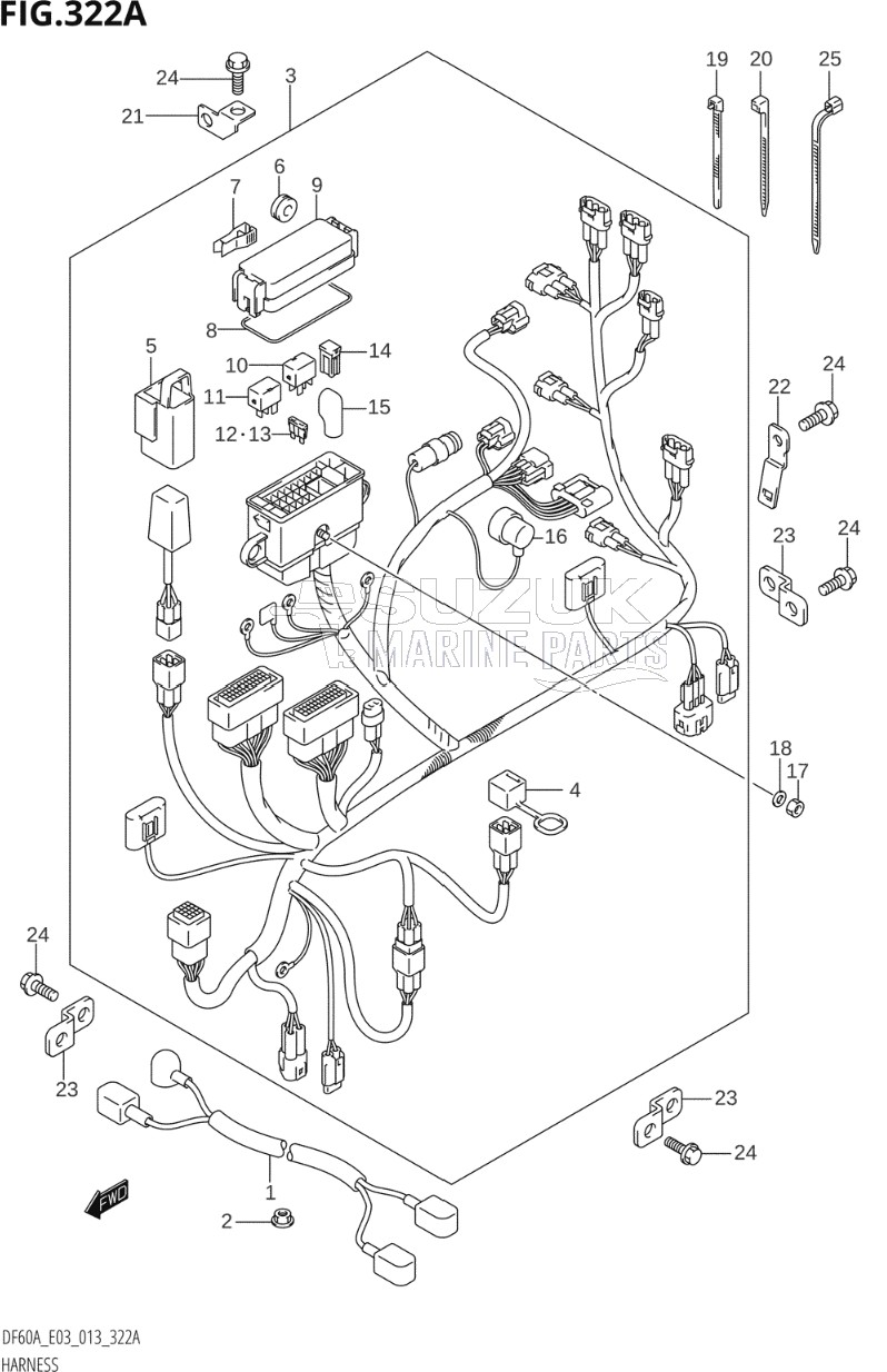 HARNESS (DF40A:E03)