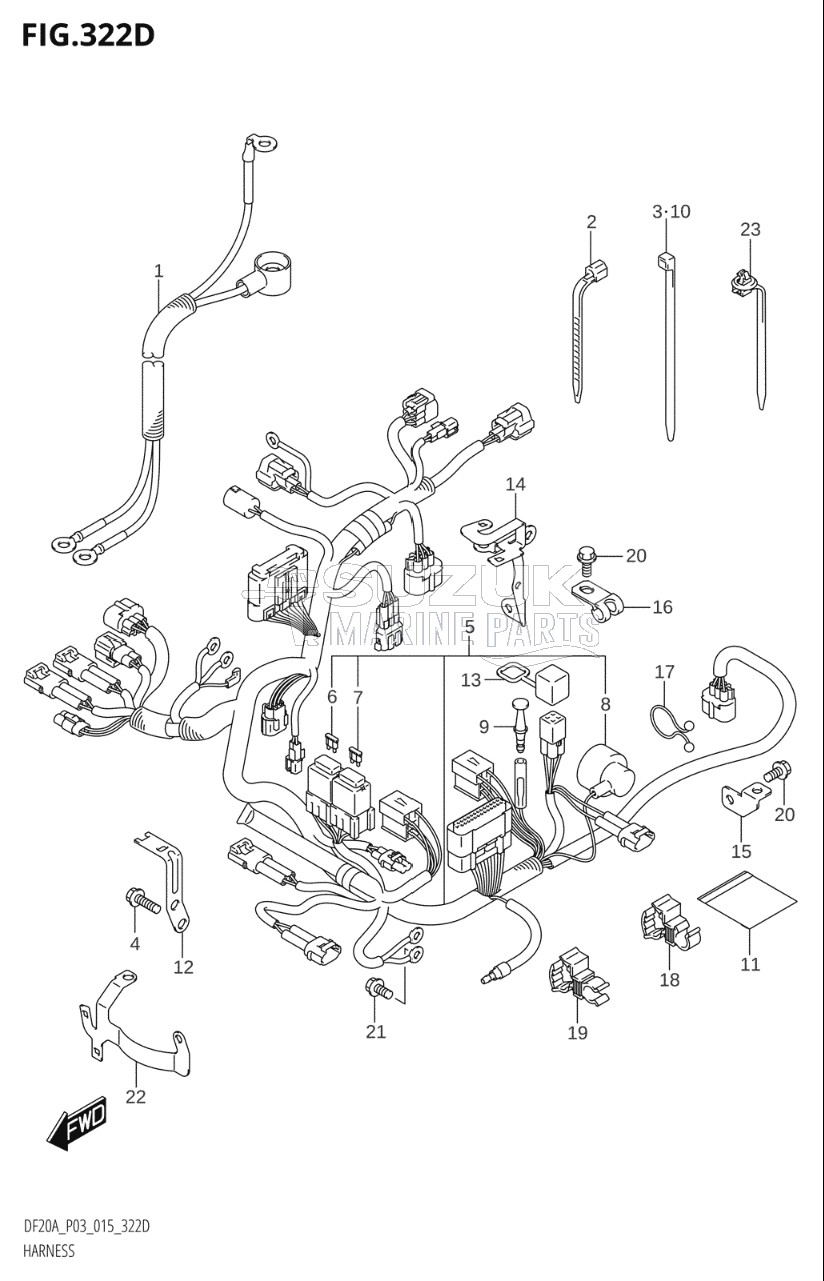 HARNESS (DF9.9BTH:P03)