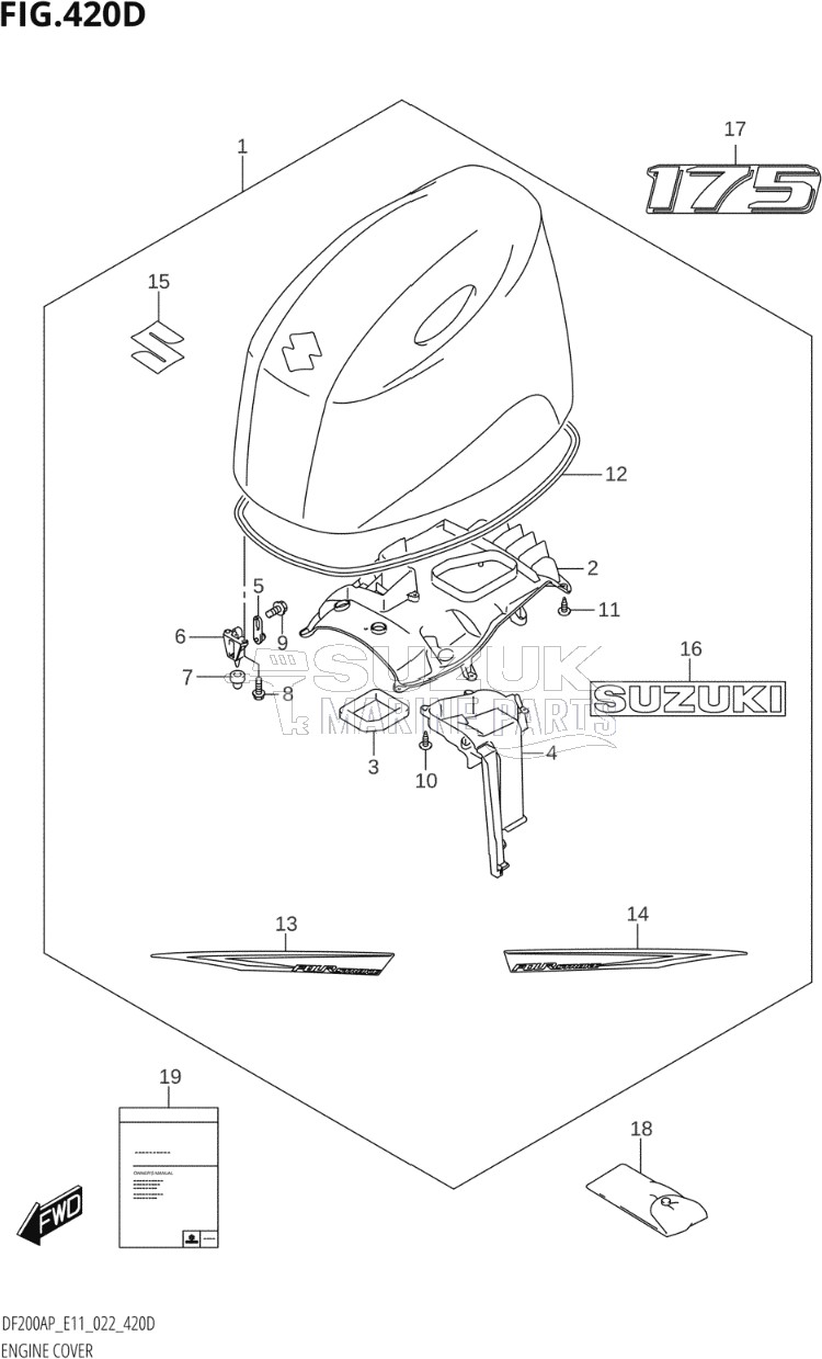 ENGINE COVER (DF175AP:(021,022))