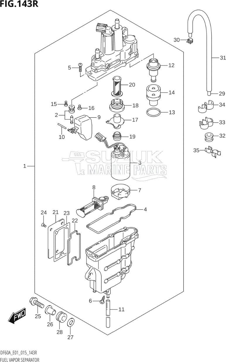 FUEL VAPOR SEPARATOR (DF60AVT:E01)