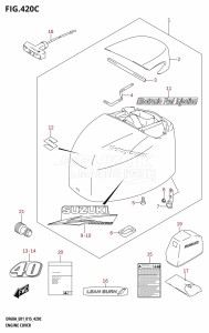 DF40A From 04003F-510001 (E01 E13)  2015 drawing ENGINE COVER (DF40ATH:E01)