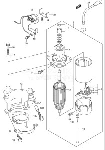 01501F-751001- (1997) 15hp - (DF15(A,AR)S V) DF15(A,A)S V drawing STARTING MOTOR