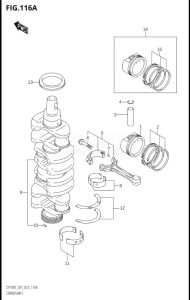 10005F-340001 (2023) 100hp E01-Gen. Export 1 (DF100C) DF100C drawing CRANKSHAFT