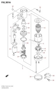 DF140AZ From 14003Z-310001 (E01 E40)  2013 drawing STARTING MOTOR