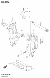 DF200AZ From 20003Z-510001 (E01 E40)  2015 drawing CLAMP BRACKET