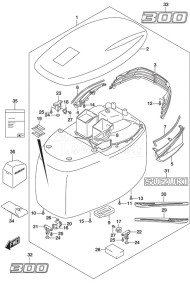 DF 300AP drawing Engine Cover