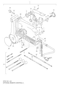 DT5 From 00503-030001 ()  1998 drawing OPTIONAL : REMOTE CONTROL (1)