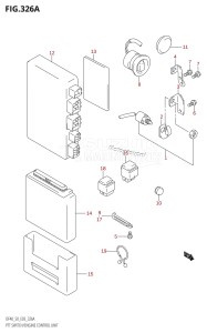 DF50 From 05001F-971001 (E03)  1999 drawing PTT SWITCH /​ ENGINE CONTROL UNIT