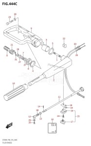 DT40 From 04005K-610001 ()  2016 drawing TILLER HANDLE (DT40WK:P40)