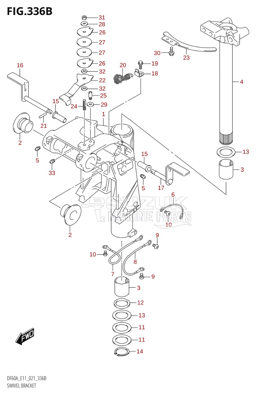 SWIVEL BRACKET (SEE NOTE)