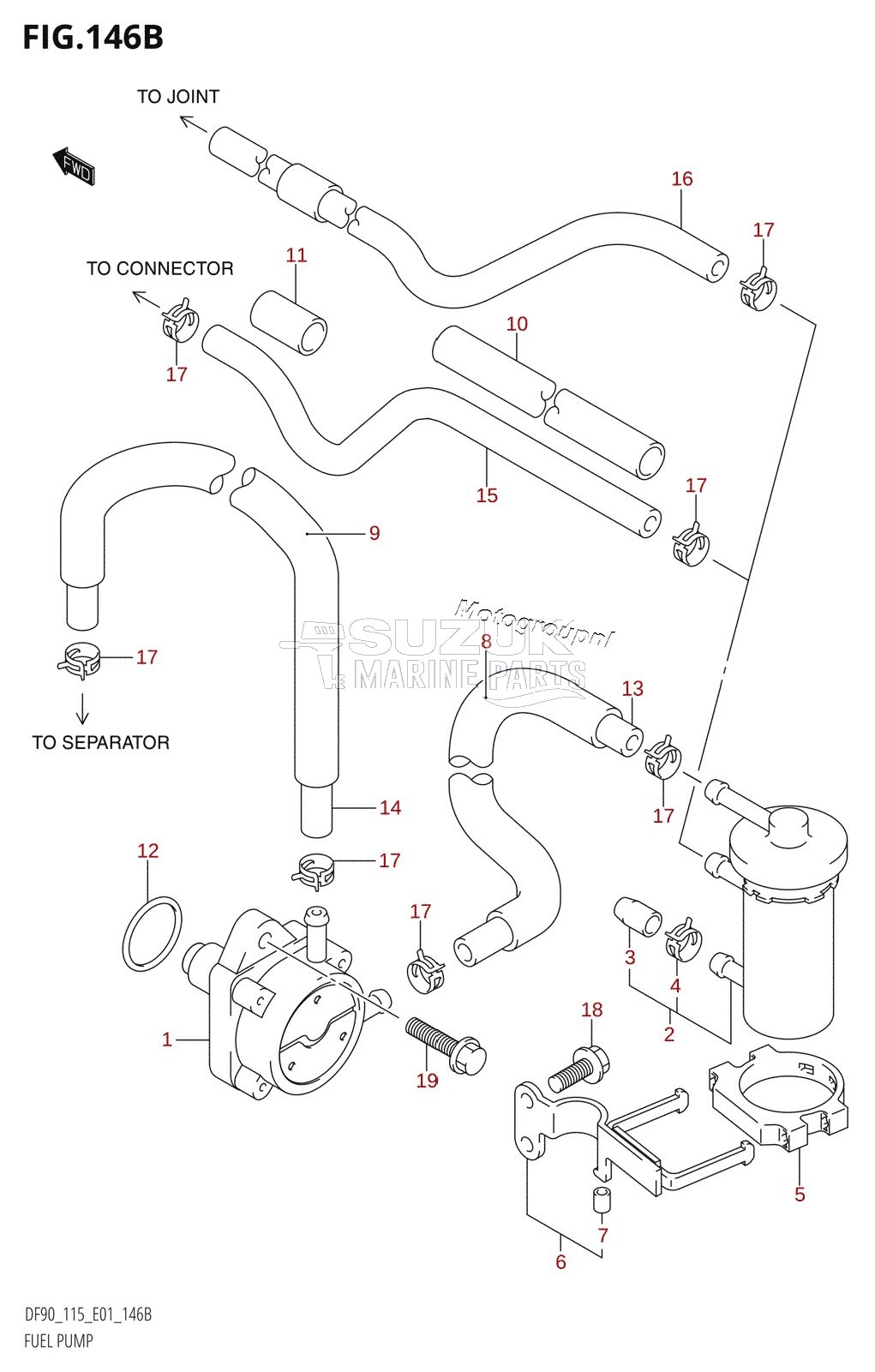 FUEL PUMP (DF90T:(K6,K7,K8),DF100T,DF115T:(K6,K7,K8,K9,K10,011),DF115Z)