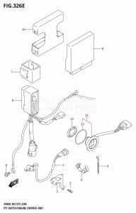 DF60A From 06003F-510001 (E03)  2015 drawing PTT SWITCH /​ ENGINE CONTROL UNIT (DF60AVT:E03)