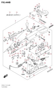 04003F-240001 (2022) 40hp E01 E11-Gen. Export 1-and 2 (DF40A  DF40AQH  DF40AQH  DF40AT  DF40AT  DF40ATH  DF40ATH) DF40A drawing TILLER HANDLE (DF40ATH,DF50ATH)