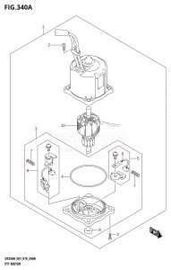 DF350A From 35001F-910001 (E01)  2019 drawing PTT MOTOR