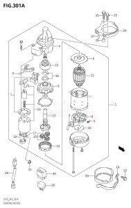 DF25 From 02503F-110001 (E03)  2011 drawing STARTING MOTOR