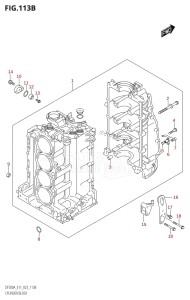 DF175AZ From 17503Z-340001 (E11 E40)  2023 drawing CYLINDER BLOCK (023)