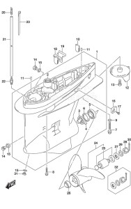 DF 150AP drawing Gear Case