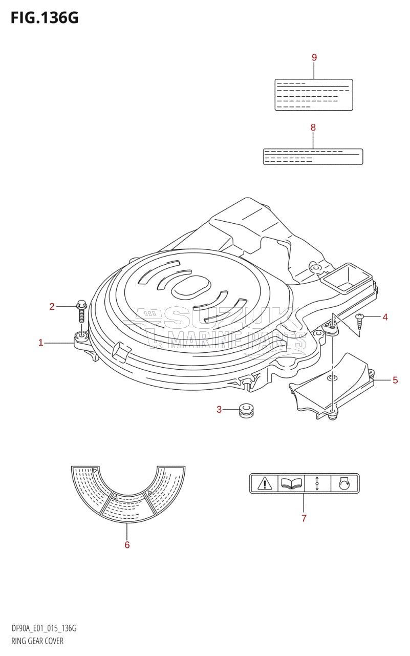 RING GEAR COVER (DF90A:E01)