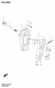 DF40A From 04003F-810001 (E01)  2018 drawing CLAMP BRACKET (DF50AVT,DF50AVTH,DF60AVT,DF60AVTH)