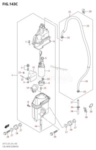 DF150ZG From 15002Z-410001 (E40)  2014 drawing FUEL VAPOR SEPARATOR (DF150TG:E01)