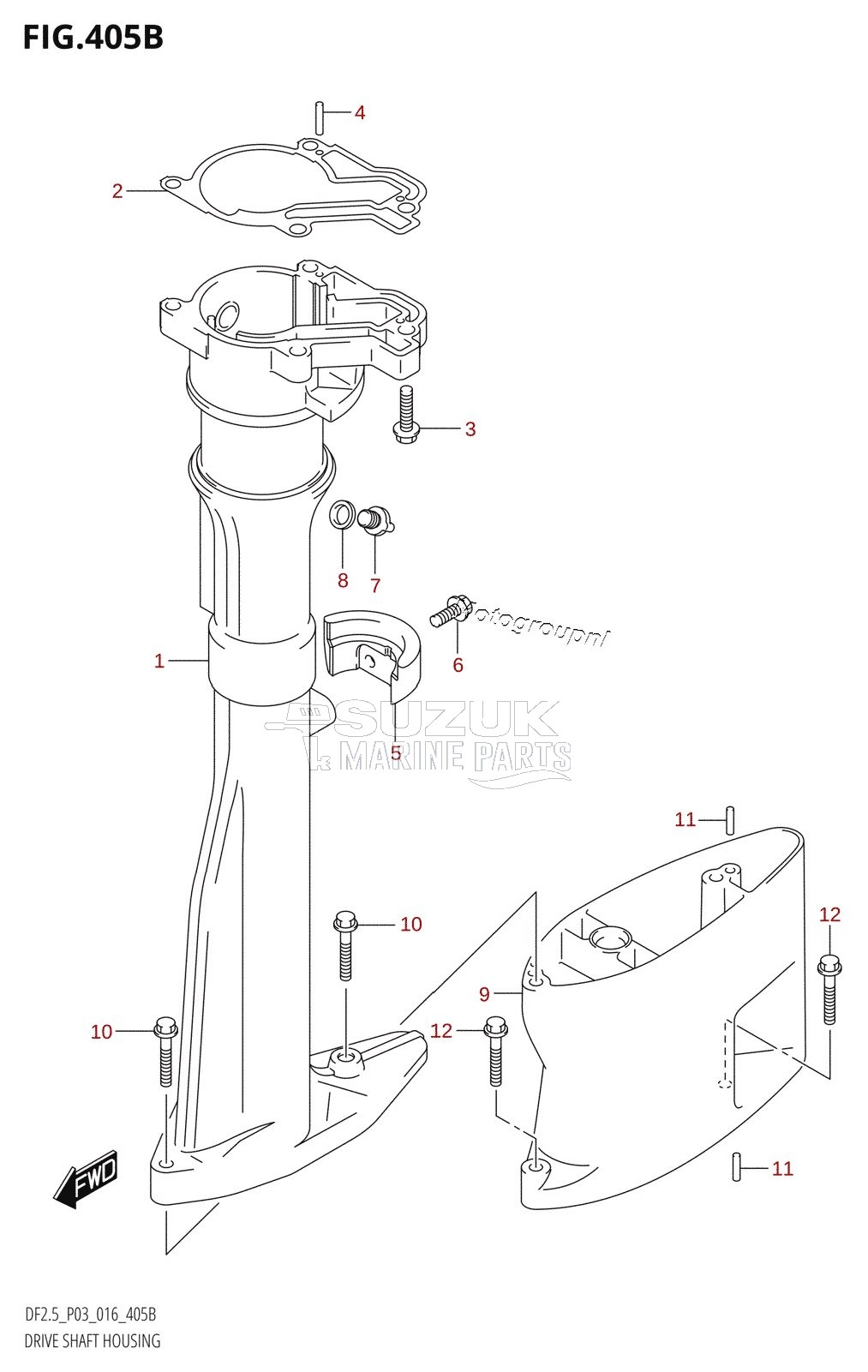 DRIVE SHAFT HOUSING (L-TRANSOM)