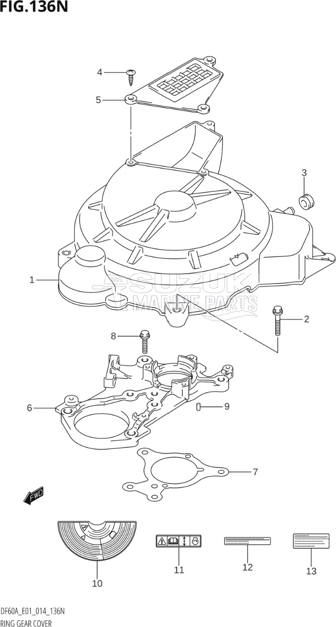 RING GEAR COVER (DF50AVT:E01)