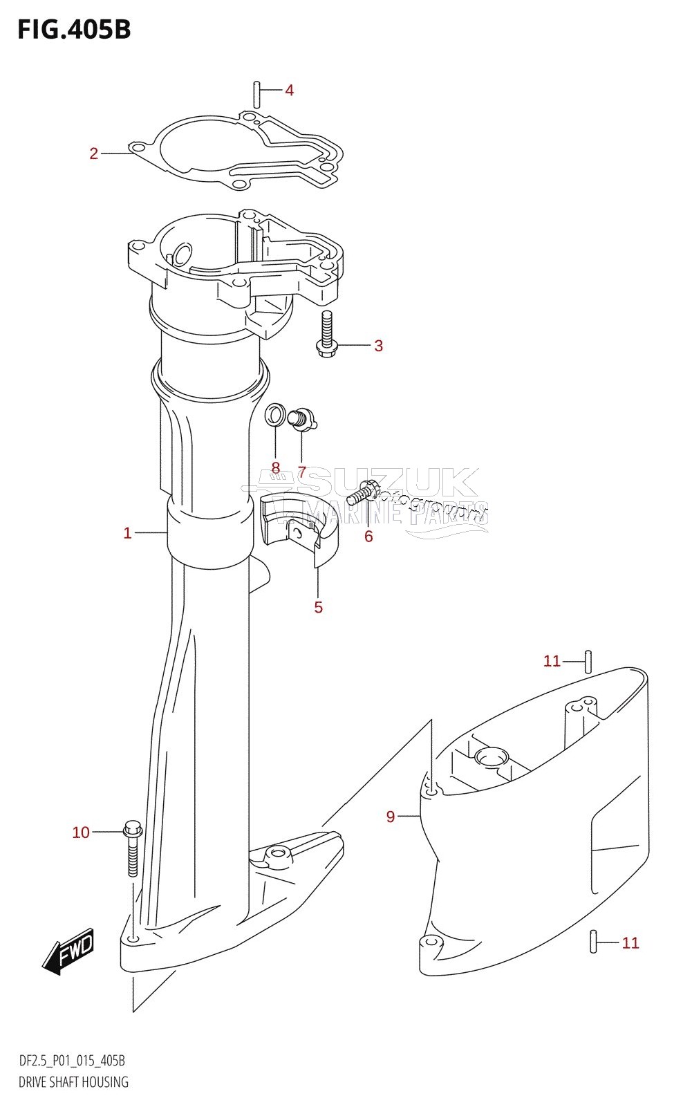 DRIVE SHAFT HOUSING (L-TRANSOM)