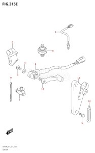 04003F-510001 (2005) 40hp E01 E13-Gen. Export 1 -  SE  Asia (DF40A  DF40AQH  DF40AST  DF40ATH) DF40A drawing SENSOR (DF50A:E01)