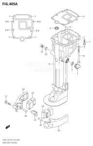 00994F-910001 (2019) 9.9hp P01-Gen. Export 1 (DF9.9A  DF9.9AR) DF9.9A drawing DRIVE SHAFT HOUSING