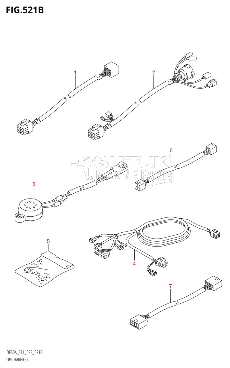 OPT:HARNESS ((DF40A,DF40AST,DF50A,DF60A,DF50AVT,DF60AVT,DF40ASVT):022)