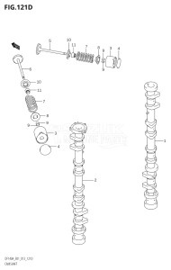 14003Z-310001 (2013) 140hp E01 E40-Gen. Export 1 - Costa Rica (DF140AZ) DF140AZ drawing CAMSHAFT (DF140AZ:E40)