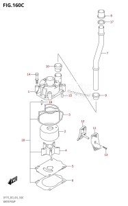 DF175T From 17502F-610001 (E03)  2016 drawing WATER PUMP (DF150Z:E03)