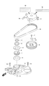 Outboard DF 9.9A drawing Timing Belt w/Remote Control