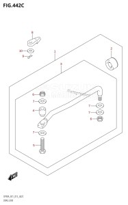 DF70A From 07003F-510001 (E03)  2015 drawing DRAG LINK (DF70ATH:E01)