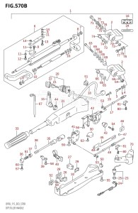 DF100 From 10002F-210001 (E03)  2012 drawing OPT:TILLER HANDLE (K4,K5,K6,K7,K8,K9,K10,011)