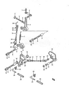 Outboard DT 140 drawing Throttle Link