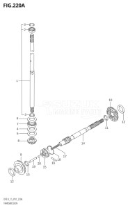 01503F-010001 (2010) 15hp P01-Gen. Export 1 (DF15K10  DF15RK10) DF15 drawing TRANSMISSION