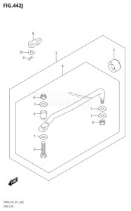 DF90A From 09003F-510001 (E01 E40)  2015 drawing DRAG LINK (DF90ATH:E01)