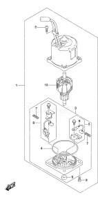 Outboard DF 250AP drawing PTT Motor