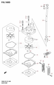 DF40A From 04003F-310001 (E01)  2013 drawing WATER PUMP (DF40ATH:E01)