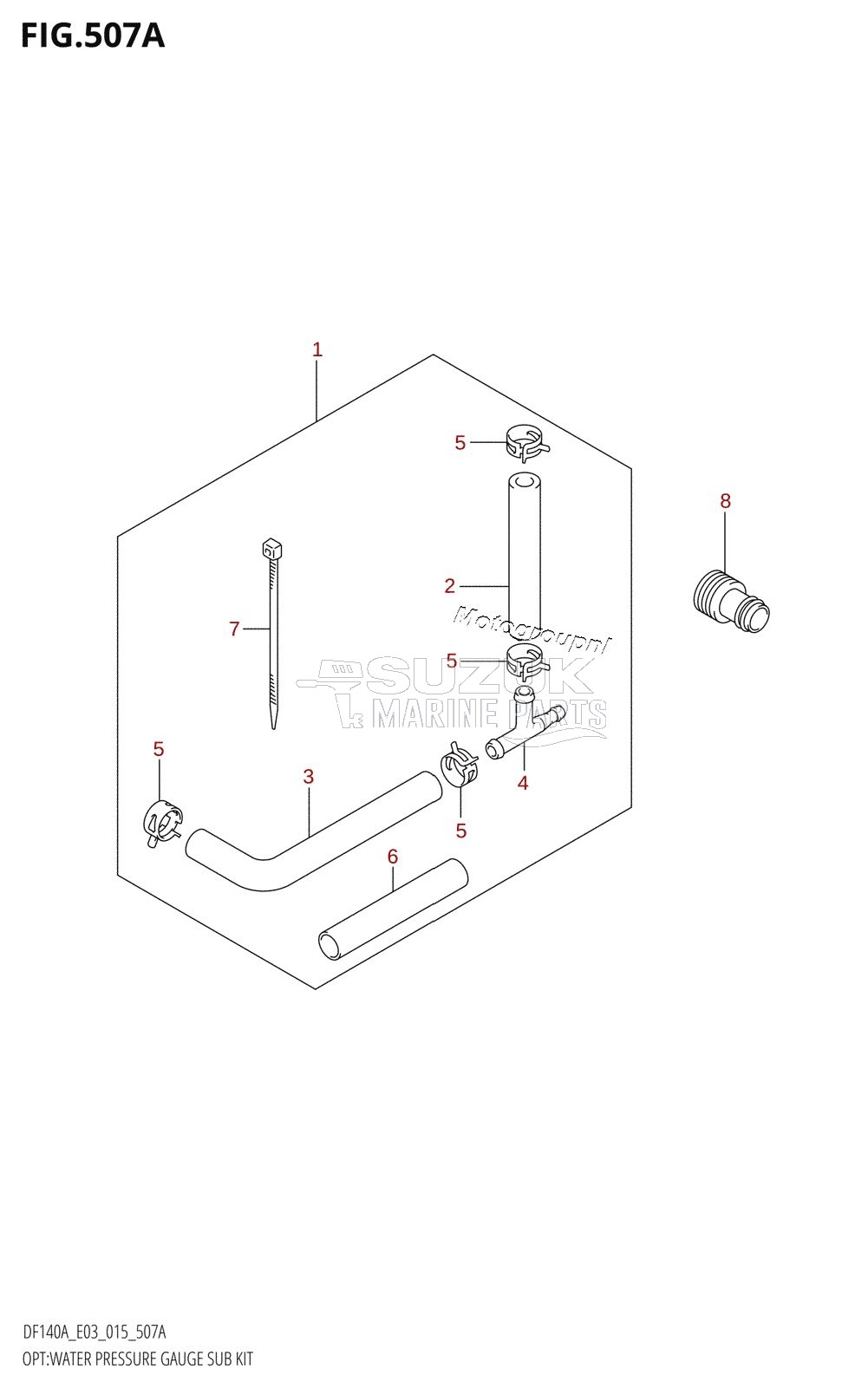 OPT:WATER PRESSURE GAUGE SUB KIT