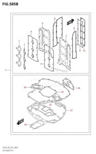 DF250 From 25003F-910001 (E03)  2019 drawing OPT:GASKET SET (DF250ST)