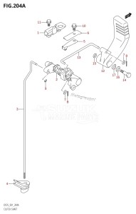 DF25 From 02503F-010001 (E01)  2010 drawing CLUTCH SHAFT (DF25)