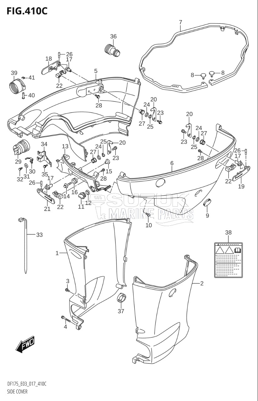 SIDE COVER (DF175T:E03)