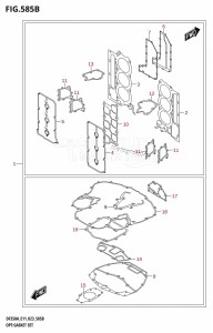 DF300BMD From 30001D-340001 (E11)  2023 drawing OPT:GASKET SET (023)