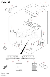 04005F-240001 (2022) 40hp E34-Italy (DF40ASVT  DF40ASVT) DF40A drawing ENGINE COVER (DF60ATH:E01:021)